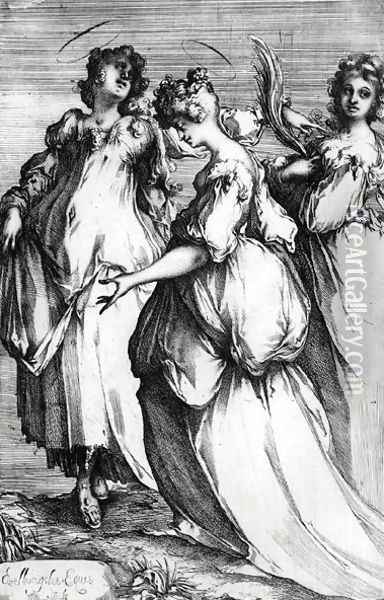 Three Holy Women Oil Painting - Jacques Bellange