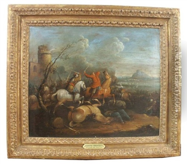Battle Scene Oil Painting - Joseph Parrocel