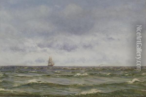 Off The Ayrshire Coast Oil Painting - Patrick Downie