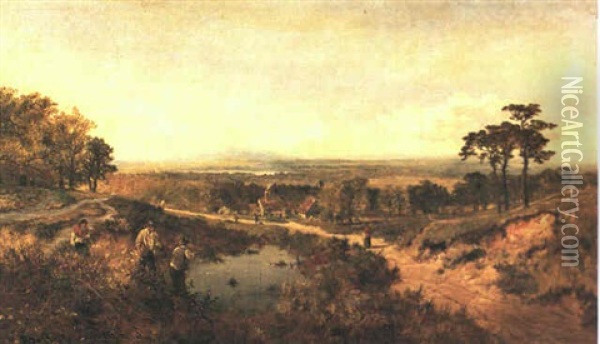 Hampstead Heath Oil Painting - Edmund John Niemann