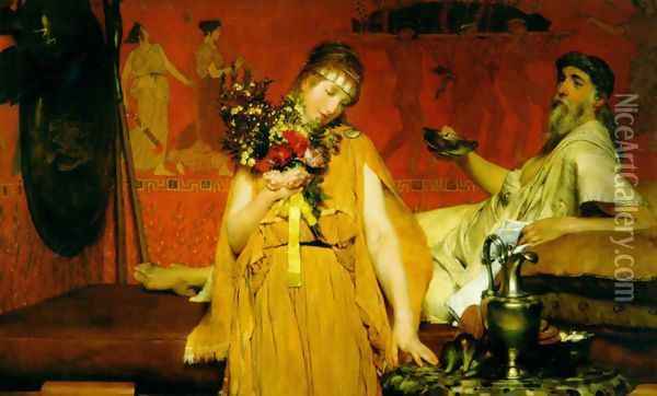Between Hope and Fear Oil Painting - Sir Lawrence Alma-Tadema