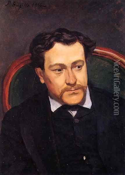 Portrait of Edouard Blau 1866 Oil Painting - Frederic Bazille
