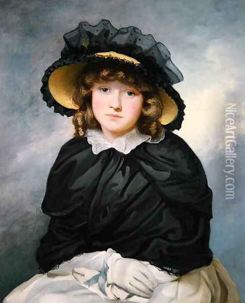 Louisa Lane called Cecilia Oil Painting - John Hoppner
