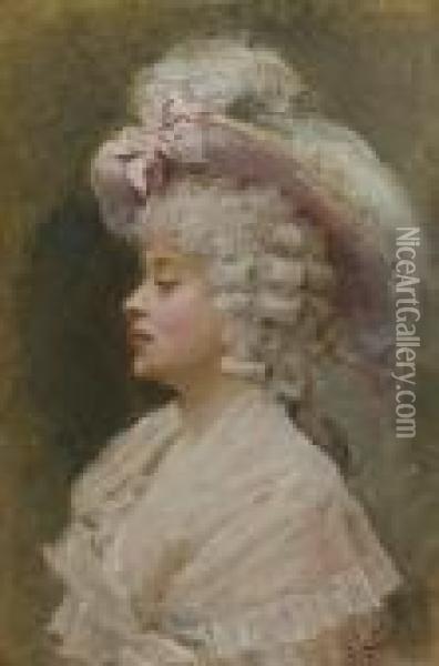 An Elegant Lady Oil Painting - Raimundo de Madrazo y Garreta