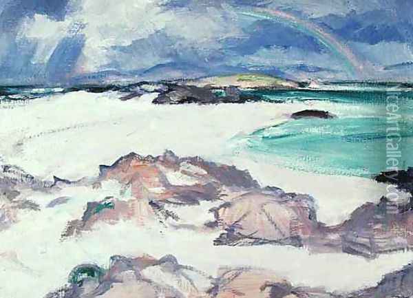 The Rainbow, c.1924 Oil Painting - Samuel John Peploe