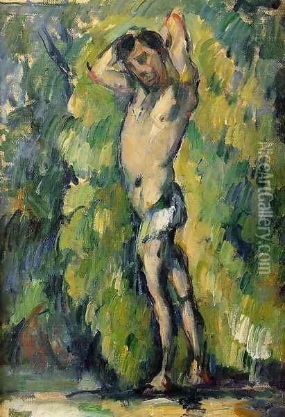 Bather Oil Painting - Paul Cezanne