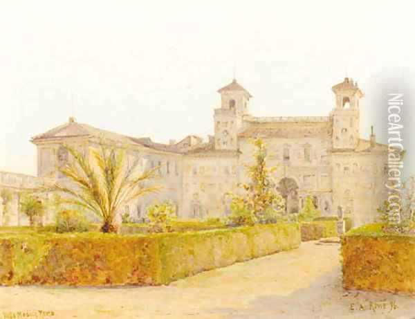 Villa Medici, Rome Oil Painting - Ernest Arthur Rowe