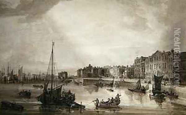 Margate Harbour, 1806 Oil Painting - Samuel Owen