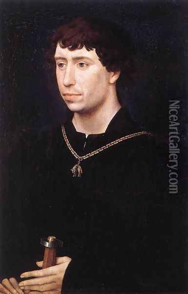 Portrait of Charles the Bold c. 1460 Oil Painting - Rogier van der Weyden