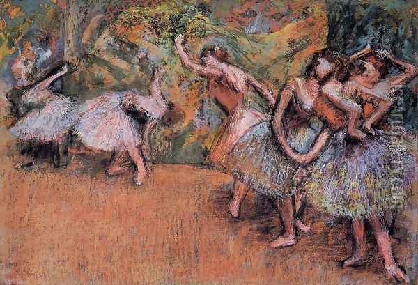 Ballet Scene III Oil Painting - Edgar Degas