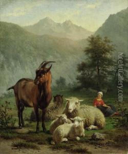 Lebret, F. Oil Painting - Frans Lebret