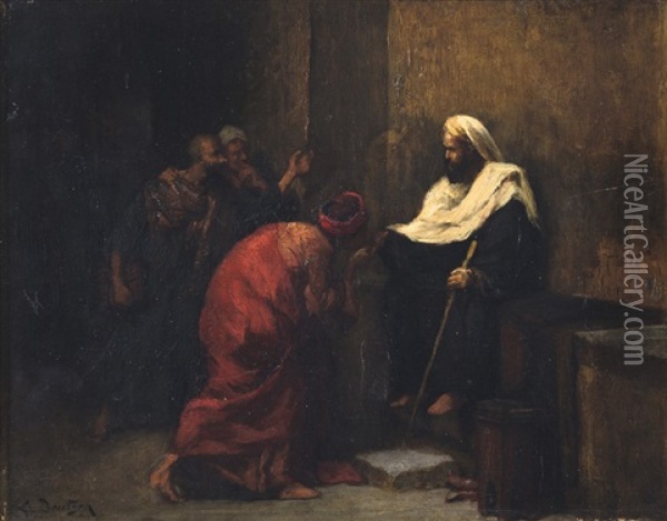 L'obedience (itaat) Oil Painting - Ludwig Deutsch