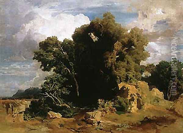 Pontini Marsh 1851 Oil Painting - Arnold Bocklin