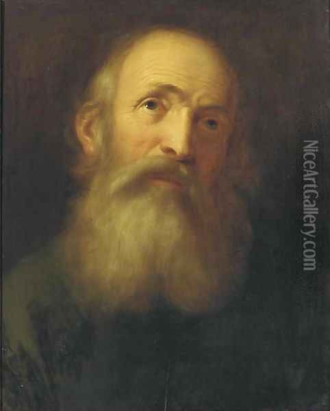 An old man Oil Painting - Balthasar Denner