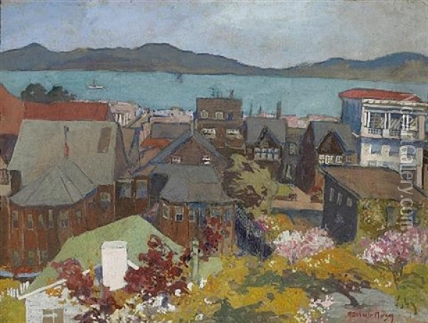View Of The Bay, San Francisco Oil Painting - Mary Deneale Morgan