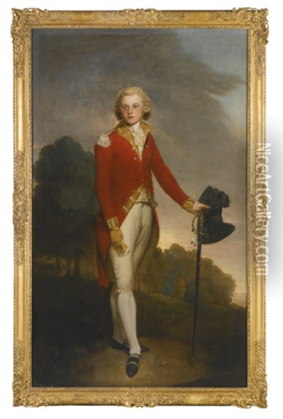 Portrait Of Aubrey, Earl Of Burford, Later 6th Duke Of St. Albans (1765 - 1815) Oil Painting - Lemuel Francis Abbott