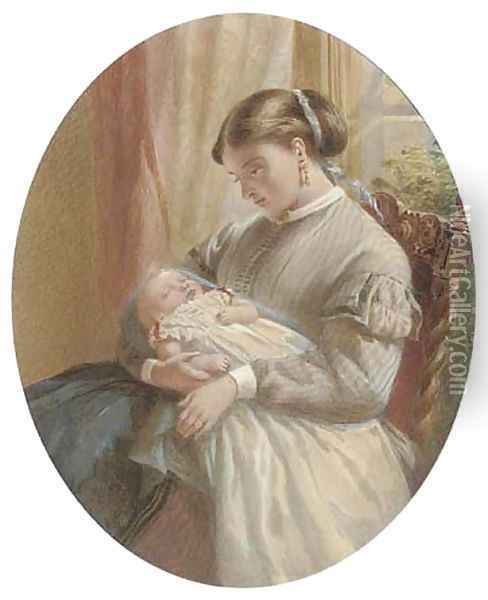 Christening day Oil Painting - William Gale