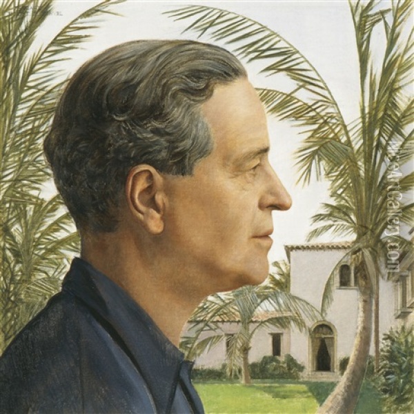 Portrait De William Kissam Vanderbilt, Jr. Oil Painting - Bernard Boutet De Monvel