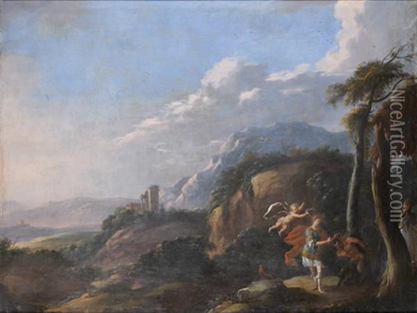 Apollon Et Marsyas Oil Painting - Abraham I Genoels