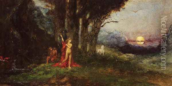 Pasiphae and the Bull Oil Painting - Gustave Moreau