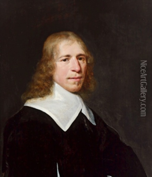 Bildnis Des Adriaan Van Bredehoff De Vicq Oil Painting - Jan Anthonisz Van Ravesteyn