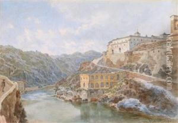 Blick Auf Toledo Oil Painting - Franz Alt