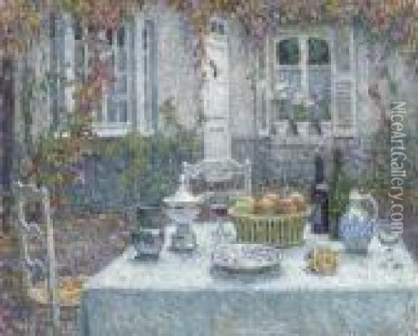 La Petite Table Oil Painting - Henri Eugene Augustin Le Sidaner