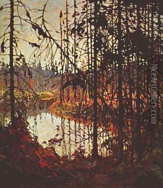 Northern River Oil Painting - Thomas Thompson
