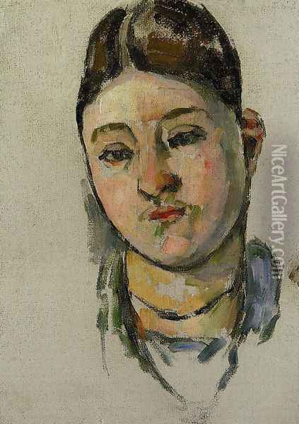 Portrait Of Madame Cezanne3 Oil Painting - Paul Cezanne