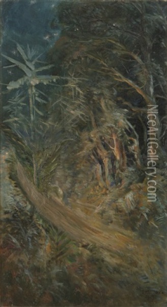 Forest Oil Painting - Elias Muukka
