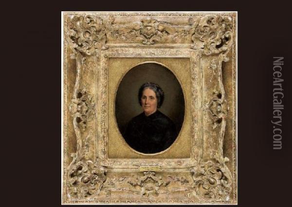 Portrait Of A Woman Oil Painting - Ignace Henri Jean Fantin-Latour
