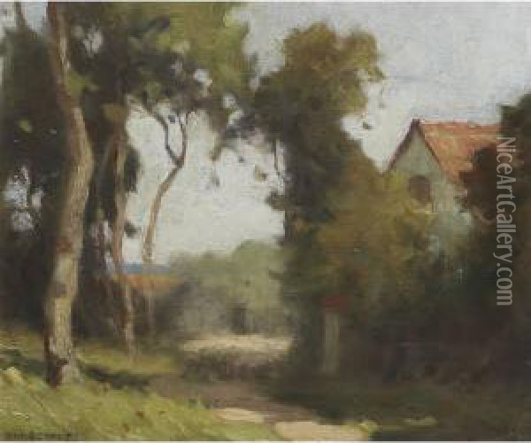 Country Road Oil Painting - John William Beatty