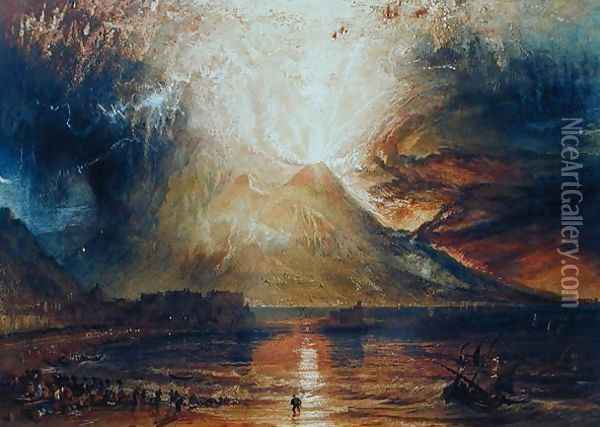 Mount Vesuvius in Eruption, 1817 Oil Painting - Joseph Mallord William Turner