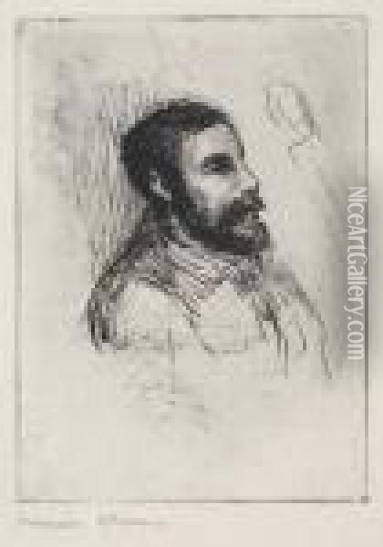 Le Graveur V. J. Roux-champion Oil Painting - Pierre Auguste Renoir