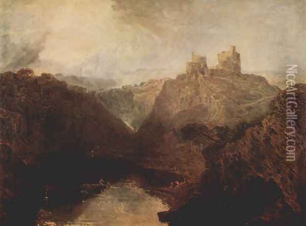 Castle of Kilgarran at Twyvey Oil Painting - Joseph Mallord William Turner