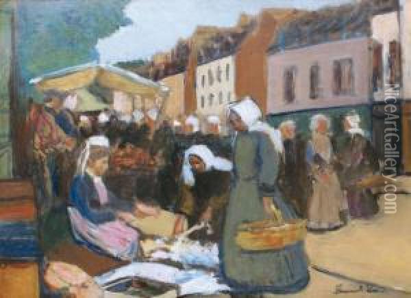 Marche En Bretagne Oil Painting - Fernand Piet