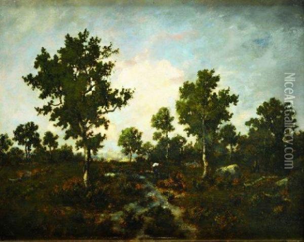 Apremont, Boisiere En Foret Oil Painting - Narcisse-Virgile D Az De La Pena