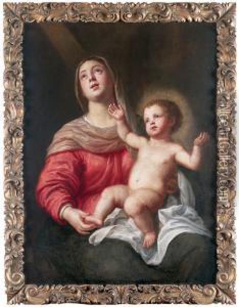Virgen Con Nino Oil Painting - Pieter van Lint