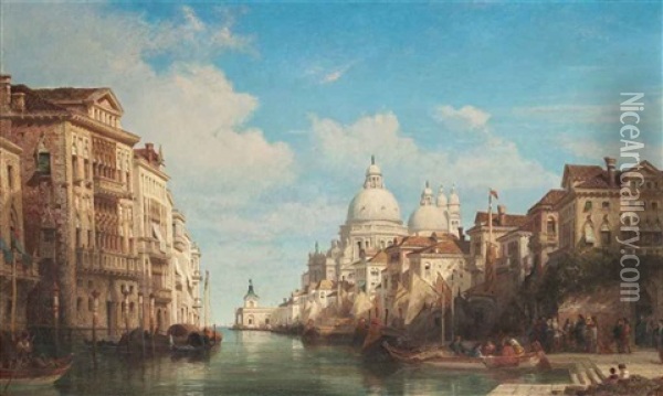 The Grand Canal, Venice Oil Painting - William Wyld