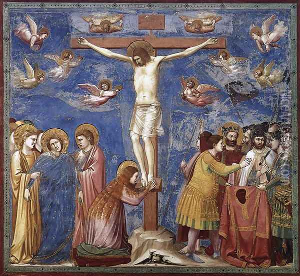 No. 35 Scenes from the Life of Christ- 19. Crucifixion 1304-06 Oil Painting - Giotto Di Bondone