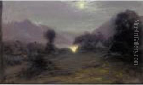 Clachans At Loch Duich Oil Painting - Joseph Farquharson