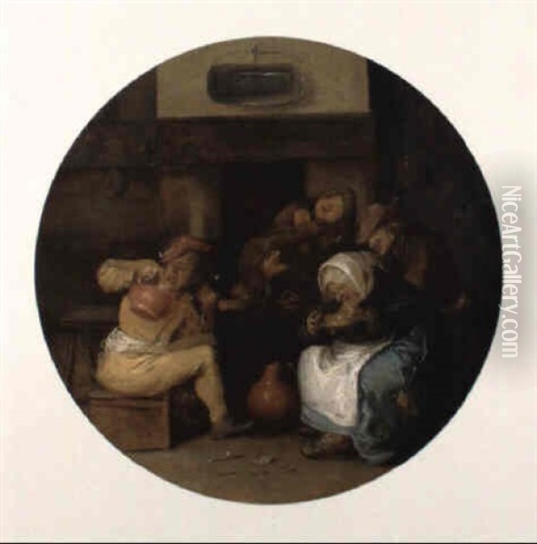 Scene D'auberge Oil Painting - Dirck Hals