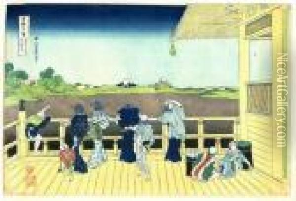 Vues Du Mont Fuji Oil Painting - Katsushika Hokusai
