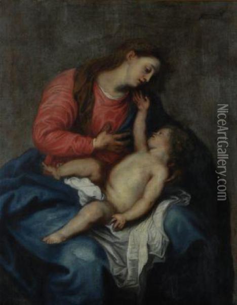 Madonna Col Bambino Oil Painting - Floris Claesz Van Dijck
