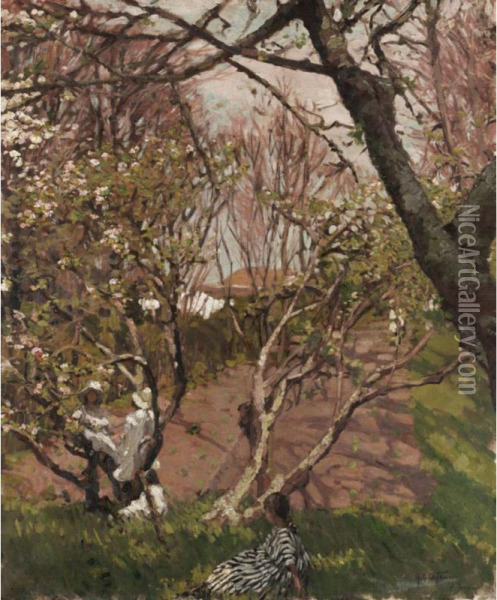 Springtime Oil Painting - Hilda Fearon
