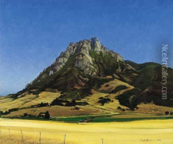 Bishop's Peak, California Oil Painting - Henry Joseph Breuer