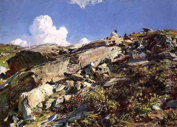 In the Alps Oil Painting - John Singer Sargent