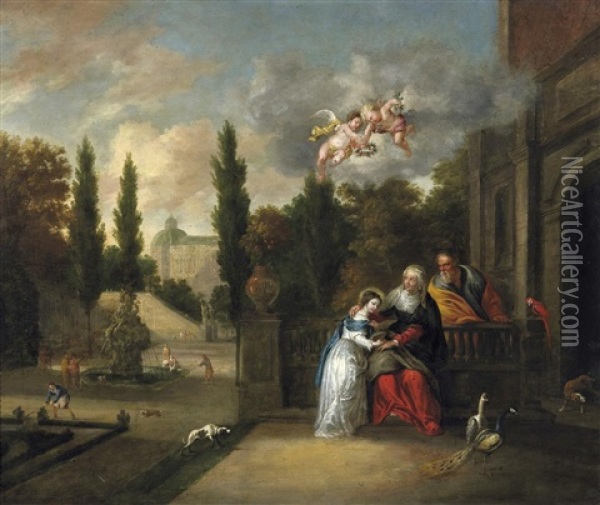 Maria Als Tempeljungfrau Oil Painting - Geeraert De Lavallee