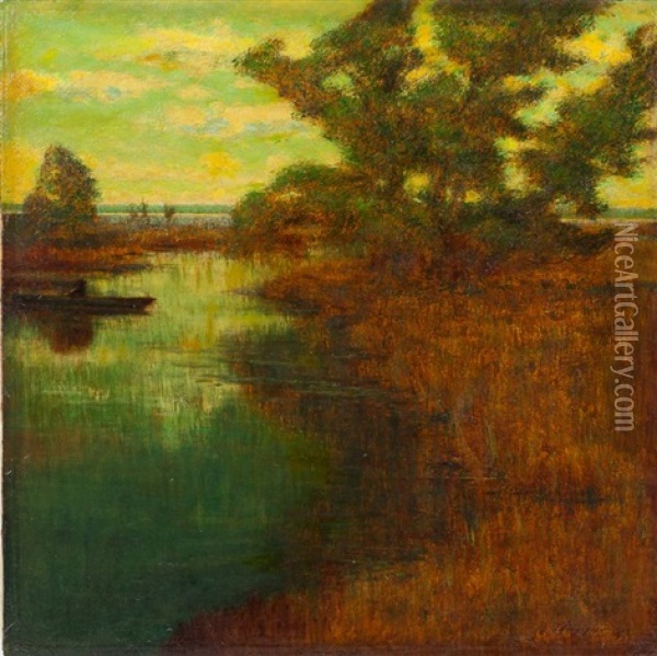 Marshlands Oil Painting - Alexander Harrison