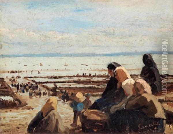 By The Sea Oil Painting - Peder Severin Kroyer